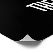 ゆえに私はハムのユーモアセンスを持つ豚である ダークBG ポスター (角)