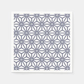 ゆか日本のた陣兵衛浅乃葉海軍ブルー スタンダードカクテルナプキン (正面)