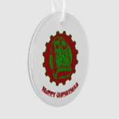 ゆがみのペダルのクリスマスは2つを着色します オーナメント (正面)