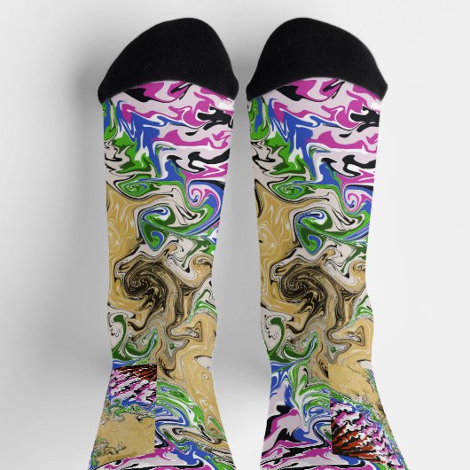 ゆがめる ソックス (上部)