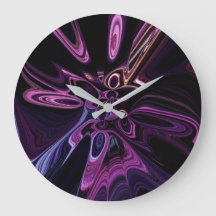 ゆがんだタイムパープルアート