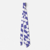 ゆがんだチェッカーボードチェックパターンレトロ ネクタイ (裏面)