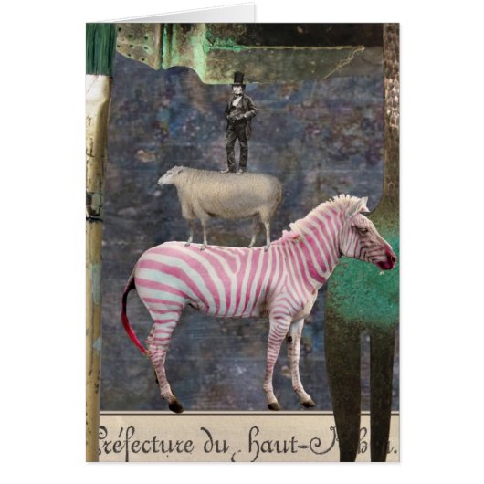 ゆがんだユーモア感覚、混合メディアデジタルコラージュ (正面)