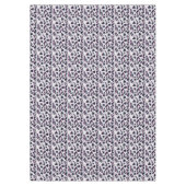 ゆがんだ楽譜とハートパターン テーブルクロス (正面)