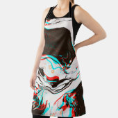 ゆがんできらめくインク波の質感 エプロン (インサイチュ)