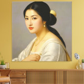 「ゆき森」ファインアート女子ポートレート キャンバスプリント (インサイチュ (リビング))