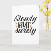 ゆっくりだが確実に カード (黄色い花)