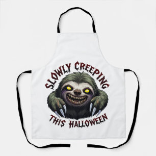 ゆっくりとハロウィーンこのハロウィン – Creepy Sloth エプロン