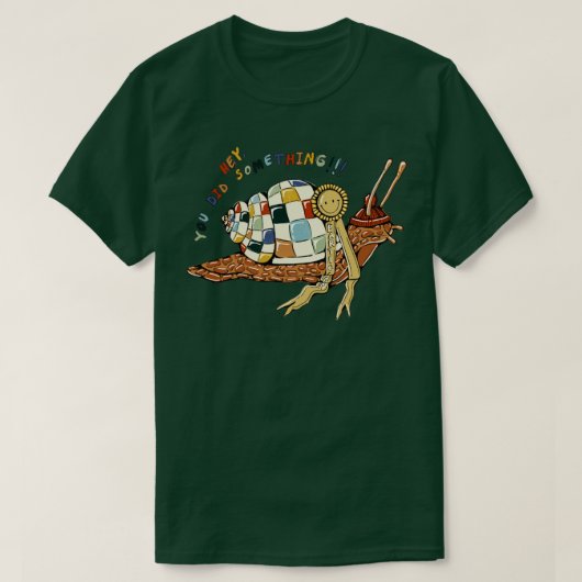ゆっくりと確実に Tシャツ (デザイン正面)