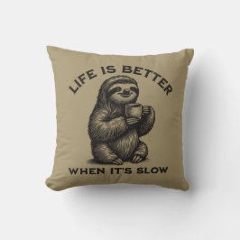 ゆっくりと穏やかなスロースノイズの方が人生は良い クッション