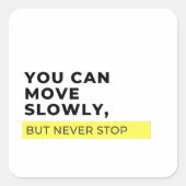 ゆっくり動けるが、決して動ストップくないやる気を起こさせる。 スクエアシール (正面)