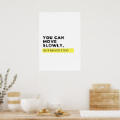 ゆっくり動けるが、決して動ストップくないやる気を起こさせる。 ポスター (キッチン)