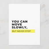 ゆっくり動けるが、決して動ストップくないやる気を起こさせる。 ポストカード (正面)