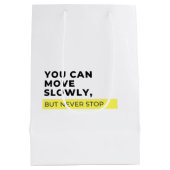 ゆっくり動けるが、決して動ストップくないやる気を起こさせる。 ミディアムペーパーバッグ (裏面)