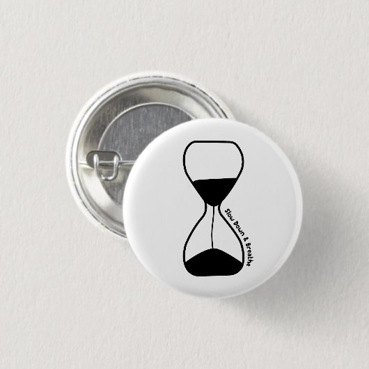 ゆっくり呼吸 – 自己気に 缶バッジ (正面&裏面)