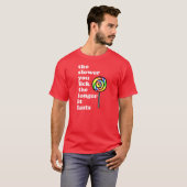 ゆっくり舐めますより長くそれは持続します Tシャツ (正面フル)