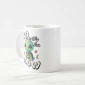 ゆっくり進む コーヒーマグカップ (正面左)