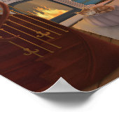 ゆったりとしたサンセットの読書室 ポスター (角)