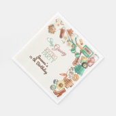 ゆったりとしたレトロな誕生日パーティーを楽しむ スタンダードランチョンナプキン (角)