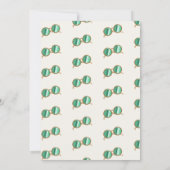 ゆったりとしたレトロな誕生日パーティーを楽しむ 招待状 (裏面)