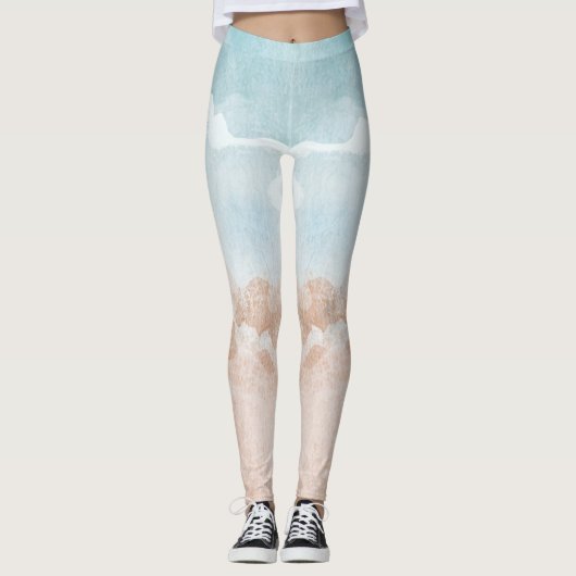 ゆったりとした流れ：快適なヨガパンツ&レギンス レギンス (正面)