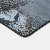 ゆったりとした雪に覆われたトレイルデスクマット デスクマット (コーナー)