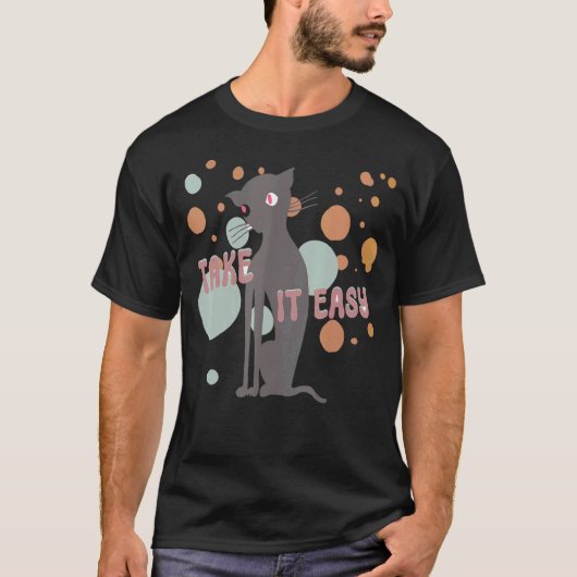 ゆったりネコ Tシャツ (正面)
