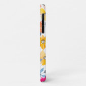 ゆっスタイリッシュカラフルたフローラ水色の花 Case-Mate iPhoneケース (裏面/左)