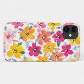ゆっスタイリッシュカラフルたフローラ水色の花 Case-Mate iPhoneケース (裏面(横))