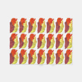 ゆでたコーンビーフキャベツ聖パトリックの日食べ物 フリースブランケット (正面(横))