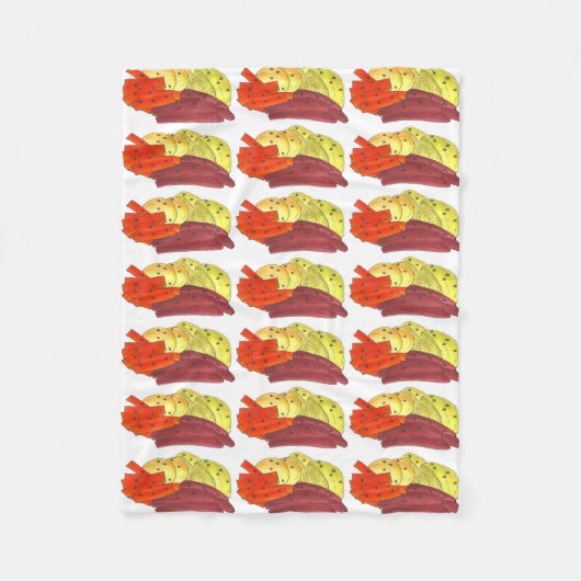 ゆでたコーンビーフキャベツ聖パトリックの日食べ物 フリースブランケット (正面)