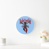 ゆでたザリガニまたはザリガニ時計顔 ラウンド壁時計 (ホーム)