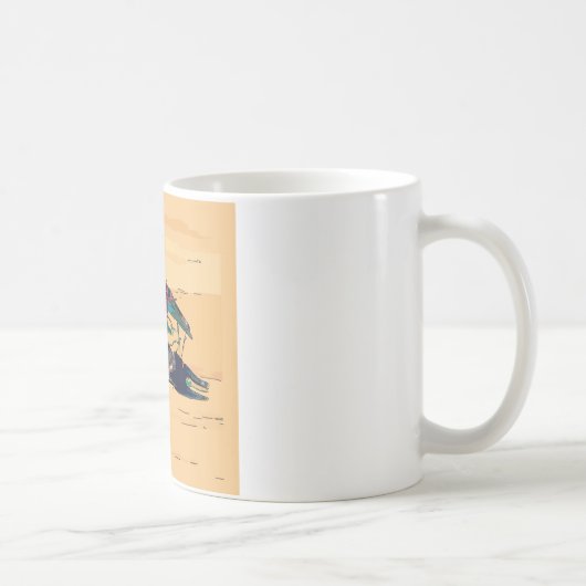 ゆでたザリガニを木に コーヒーマグカップ (右)