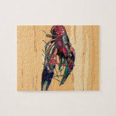 ゆでたザリガニを木に ジグソーパズル (横)