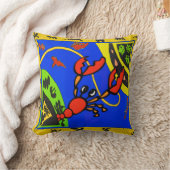 ゆでたザリガニ抽象芸術 クッション (ブランケット)