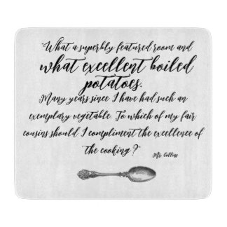 ゆでたジャガイモ カッティングボード