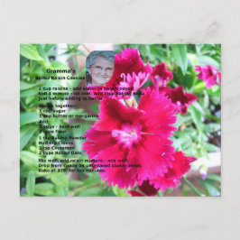 ゆでたレーズンクッキーレシピはがき ポストカード