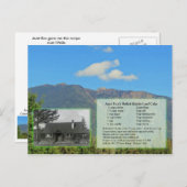 ゆでたレーズンローフケーキレシピはがき ポストカード (正面/裏面)