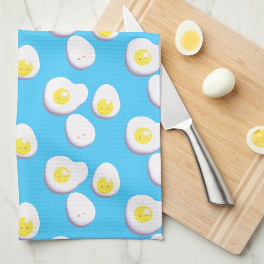ゆで卵3D キッチンタオル (四つ折り)