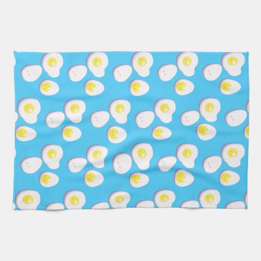 ゆで卵3D キッチンタオル (横)