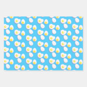 ゆで卵3D ラッピングペーパーシート (正面2)