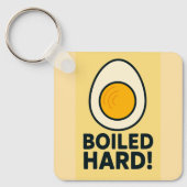 ゆで懸命!懸命おもしろいゆで卵ユーモア キーホルダー (正面)