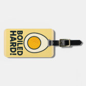 ゆで懸命!懸命おもしろいゆで卵ユーモア ラゲッジタグ (正面横)