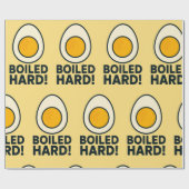 ゆで懸命!懸命おもしろいゆで卵ユーモア ラッピングペーパー (フラット)