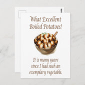 ゆで芋引用文葉書 ポストカード (正面/裏面)