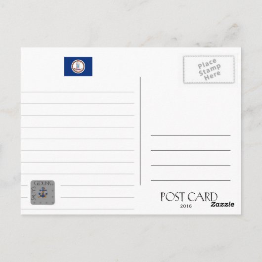 ゆびぬき小型軽い葉書 ポストカード (裏面)