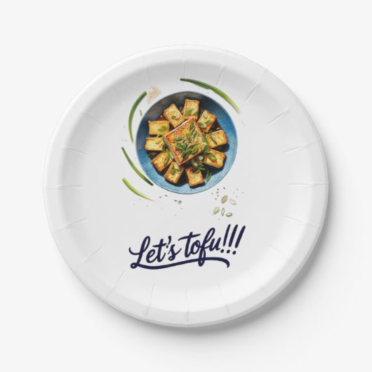 ゆみ豆腐紙プレート ペーパープレート (正面)