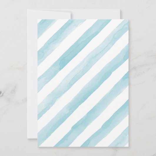 ゆらゆら馬のシャワー誕生日パーティー招待状 招待状 (裏面)