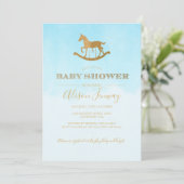 ゆらゆら馬のベビーシャワー招待状 招待状 (スタンド正面)