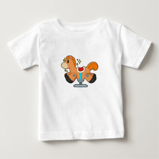 ゆらゆら馬 ベビーTシャツ (正面)